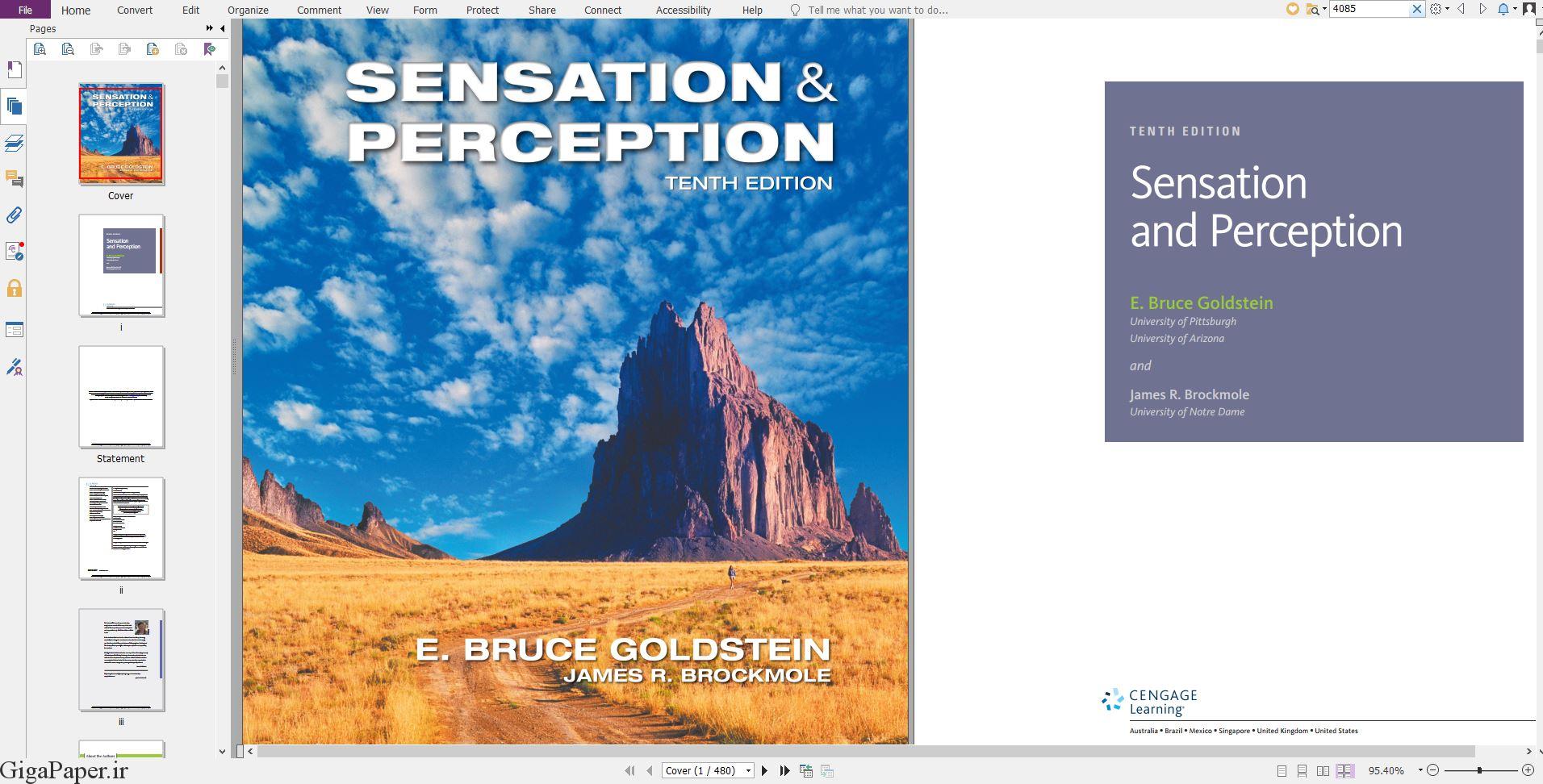 خرید کتاب زبان اصلی خرید کتاب از امازون amazon.com ، گوگل بوکز دانلود کتاب خارجی Sensation and Perception 10th Edition دانلود کتاب Sensation and Perception