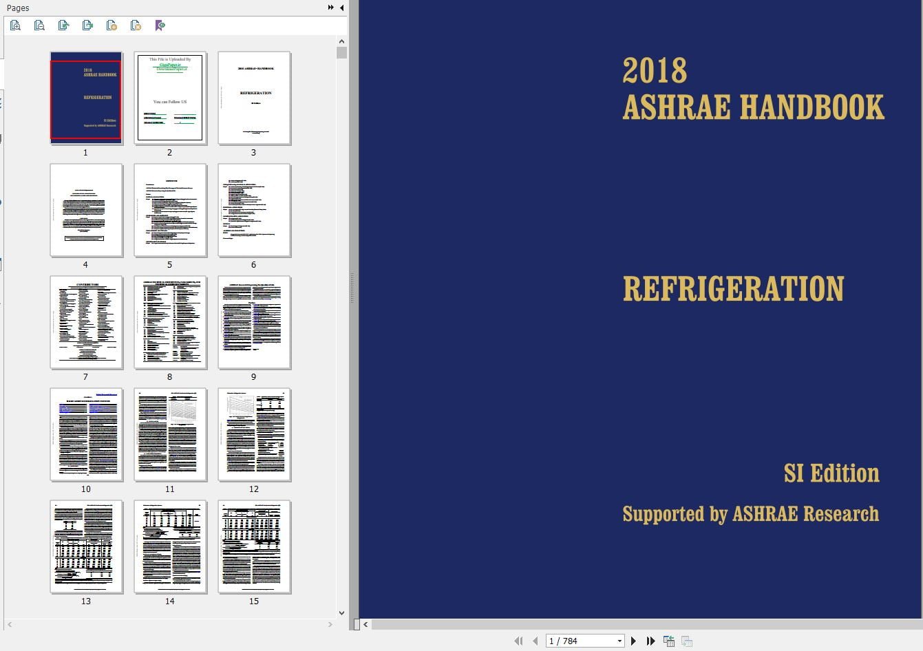 دانلود کتاب ASHRAE Handbook Refrigeration سال 2018 دانلود کتاب چهارم اشری تبرید و سردخانه خرید ایبوکهای اشری گیگاپیپر