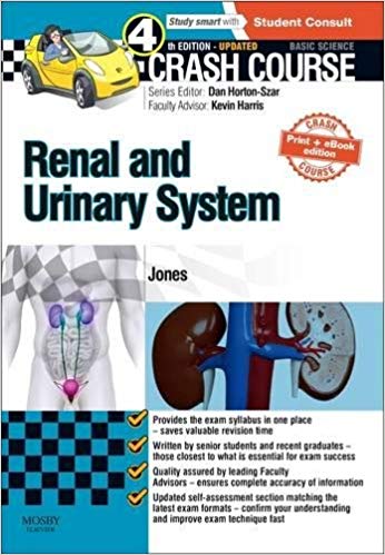 خرید ایبوک Crash Course Renal and Urinary System Updated Print دانلود کتاب دوره آموزشی Crash Course کلیه و سیستم ادراری به روز شده در چاپ