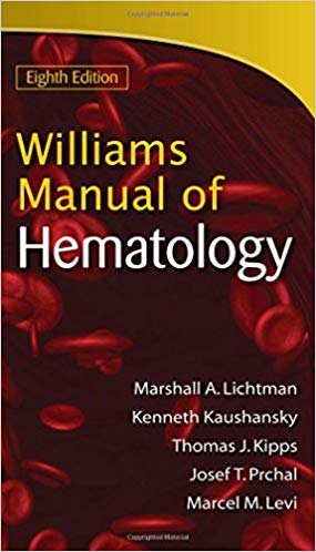 خرید ایبوک Williams Manual of Hematology, Eighth Edition 8th Edition دانلود راهنمای ویلیام هماتولوژی، نسخه هشتم 