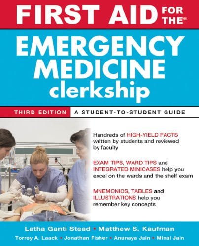 خرید ایبوک First Aid for the Emergency Medicine Clerkship, Third Edition دانلود کتاب کمک های اولیه برای اداره کل اورژانس، نسخه سوم 