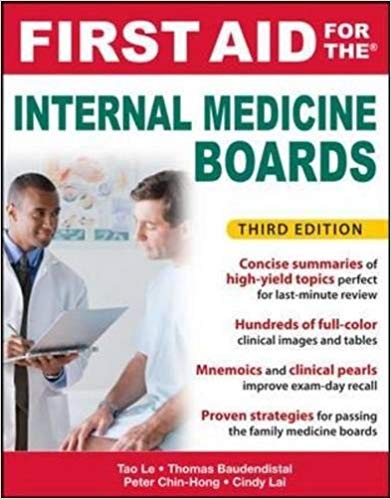 خرید ایبوک First Aid for the Internal Medicine Boards, 3rd Edition دانلود کتاب کمک های اولیه برای هیئت های پزشکی داخلی، نسخه 3