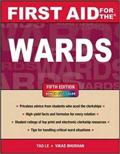 خرید ایبوک First Aid for the Wards, Fifth Edition دانلود کتاب کمک های اولیه برای بخش ها، نسخه پنجم