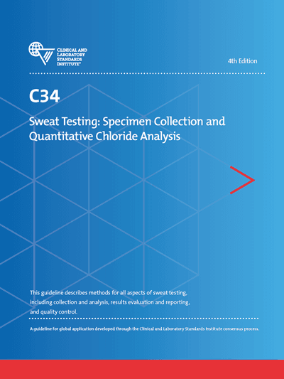 خرید استاندارد CLSI C34 دانلود استاندارد Sweat Testing: Specimen Collection and Quantitative Chloride Analysis, 4th Edition