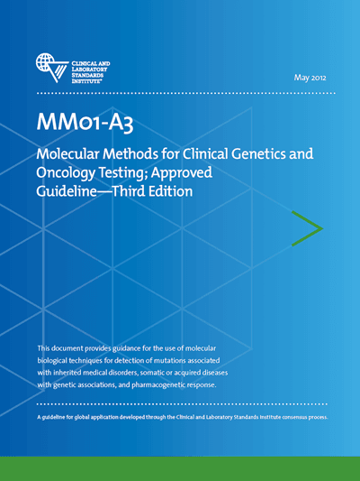 خرید استاندارد CLSI MM01 دانلود استاندارد Molecular Methods for Clinical Genetics and Oncology Testing, 3rd Edition