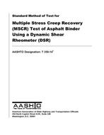 خرید استاندارد AASHTO T 350 دانلود استاندارد AASHTO T 350 - Standard Method of Test for Multiple Stress Creep Recovery