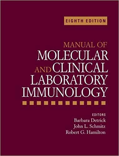خرید ایبوک Manual of Molecular and Clinical Laboratory Immunology دانلود کتاب راهنمای ایمنی شناسی آزمایشگاهی مولکولی و بالینی Free Download 