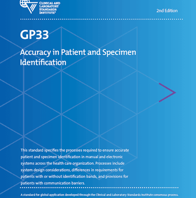 خرید استاندارد CLSI GP33-A دانلود استاندارد Accuracy in Patient and Sample Identification
