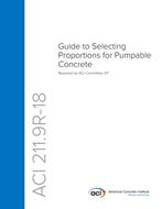 خرید استاندارد ACI 211.9R Guide to Selecting Proportions for Pumpable Concrete خرید راهنمای ACI 211.9R برای انتخاب نسبت بتن قابل پمپ