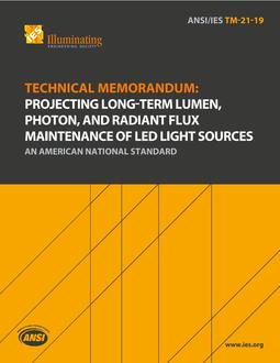دانلود استاندارد IES TM-21 انجمن IES TM-21 خرید Technical Memorandum Projecting Long-Term Lumen Photon Radiant Flux Maintenance LED Light Sources