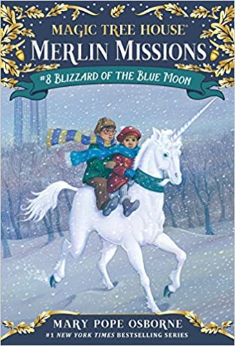 دانلود کتاب Blizzard of the Blue Moon (Magic Tree House: Merlin Missions Book 8) خرید ایبوک بلیزارد از ماه آبی دانلود کتابهای کودک Mary Pope Osborne