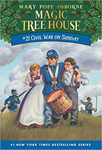 دانلود کتاب Civil War on Sunday Magic Tree House Book 21 خرید ایبوک جنگ داخلی در روز یکشنبه دانلود کتابهای کودک Mary Pope Osborne