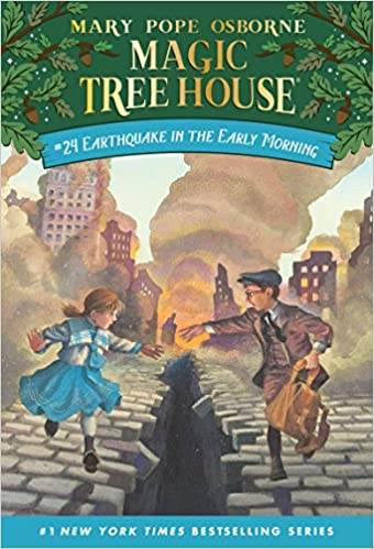 دانلود کتاب Earthquake in the Early Morning Magic Tree House Book 24 خرید ایبوک زمین لرزه در اوایل صبح دانلود کتابهای کودک Mary Pope Osborne