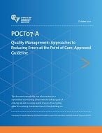 خرید استاندارد CLSI POCT07-A دانلود استاندارد Quality Management: Approaches to Reducing Errors at the Point of Care; Approved Guideline, POCT07AESTANDARD 
