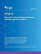 خرید استاندارد CLSI GP36-A دانلود استاندارد Planning for Laboratory Operations During a Disaster; Approved Guideline, GP36AESTANDARD by Clinical 