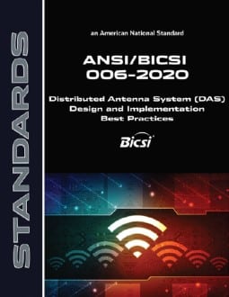 خرید استاندارد Distributed Antenna System (DAS) Design and Implementation Best Practices خرید استاندارد BICSI 006 استاندارد طراحی و اجرای بهترین سیستم آنتن 