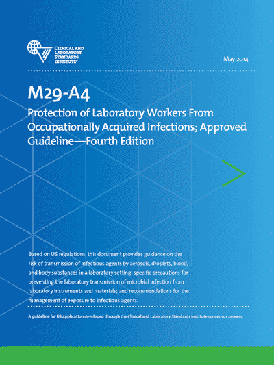 خرید استاندارد M29 دانلود استاندارد Protection of Laboratory Workers From Occupationally Acquired Infections, 4th Edition