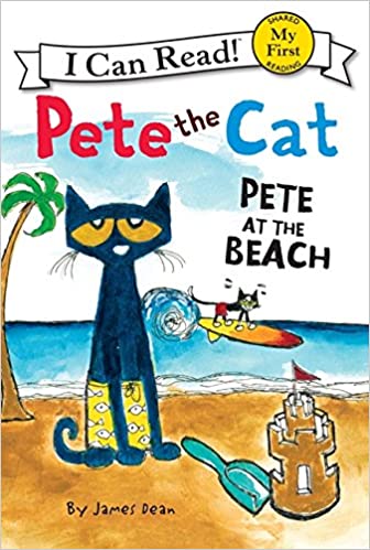 دانلود کتاب Pete the Cat Pete at the Beach My First I Can Read دانلود ایبوک اولین باری که می توانم بخوانم گربه پیت را در ساحل بچسبانید