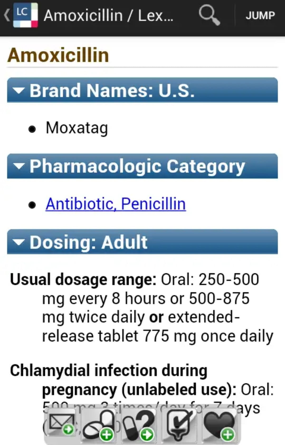 بخش شناسنامه دارویی Lexi-Drug ID اکانت لکسی کامپ اپلیکیشن Lexi