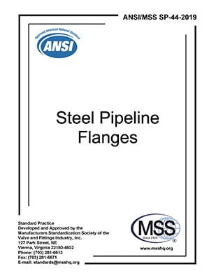 خرید استاندارد MSS SP-44 دانلود استاندارد MSS SP-44 دانلود استاندارد Steel Pipeline Flanges دانلود استاندارد فلنج لوله های فلزی