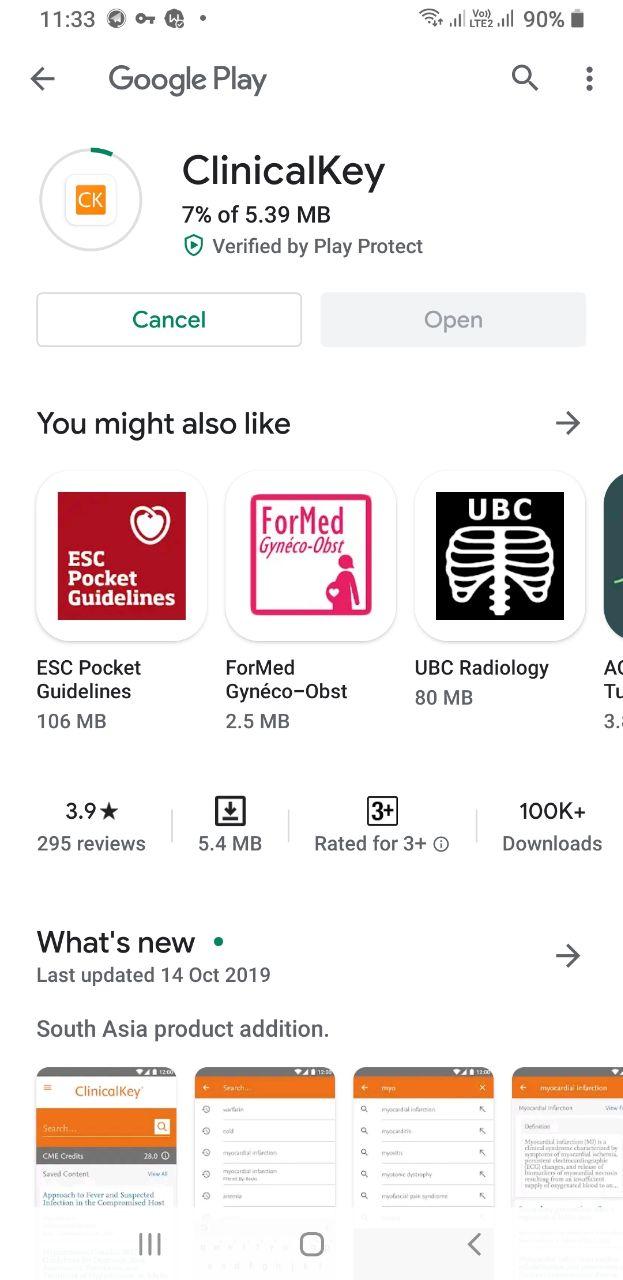 دانلود و نصب اپلیکیشن ClinicalKey  دانلود کلینیکال کی در گوگل پلی