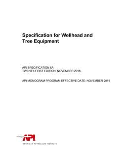 خرید استاندارد API 6A دانلود استاندارد API 6A دانلود استاندارد Specification for Wellhead and Tree Equipment