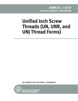 خرید استاندارد ASME B1.1 دانلود استاندارد Unified Inch Screw Threads دانلود استاندارد رزوه های اینچی خرید ASME B1.1