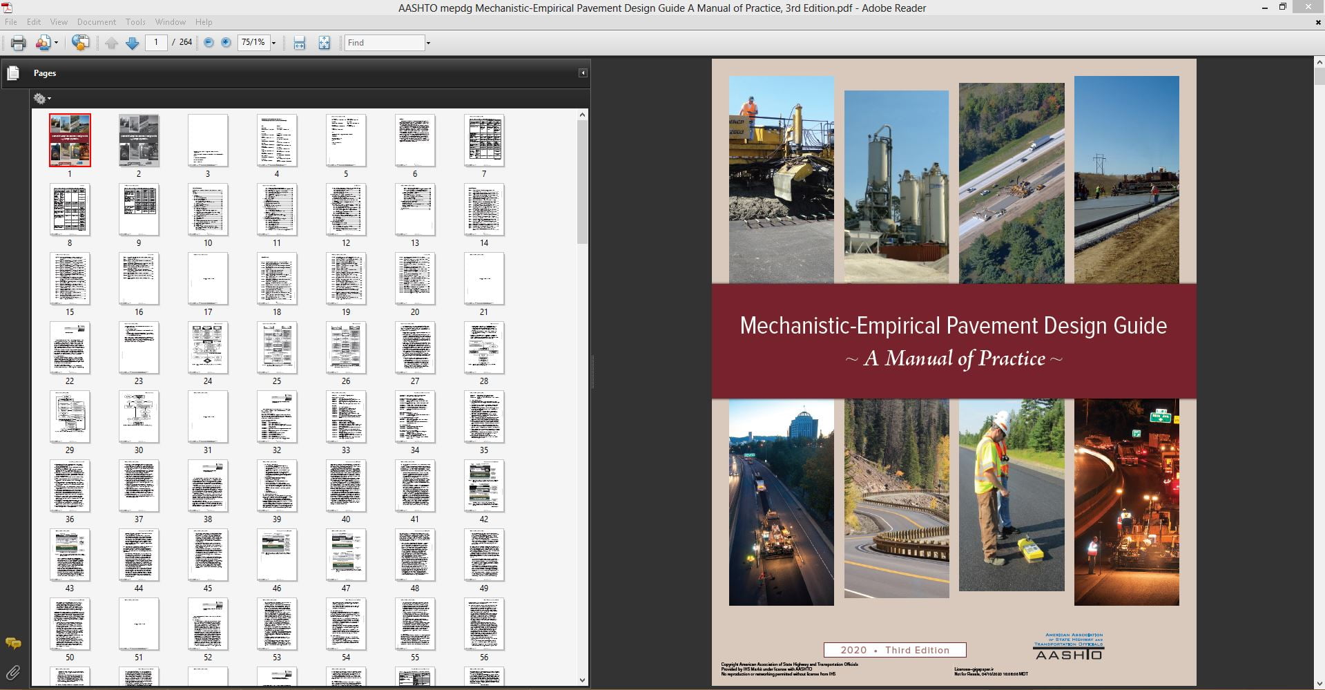 دانلود استاندارد AASHTO MEPDG-3 خرید Mechanistic-Empirical Pavement Design Guide A Manual of Practice 3rd Edition