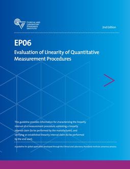 خرید استاندارد CLSI EP06 دانلود استاندارد Evaluation of Linearity of Quantitative Measurement Procedures ISBN(s):9781684400966