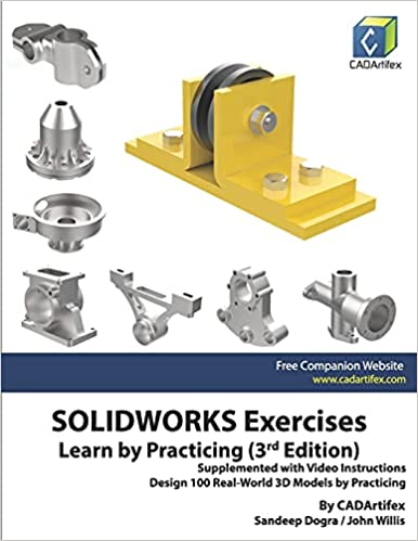 ایبوک SOLIDWORKS Exercises Learn by Practicing 3rd Edition خرید کتاب تمرینات SOLIDWORKS با تمرین ویرایش سوم بیاموزید