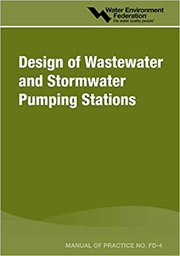 خرید ایبوک Design of Wastewater and Stormwater Pumping Stations Mop دانلود کتاب طراحی ایستگاه های پمپاژ فاضلاب و طوفان